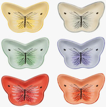 Butterfly Pinch Bowls, Set of 6 Butterfly Pinch Bowls, Set of 6