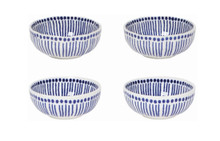 Blue Sprout Pinch Bowls, Set of 4 Blue Sprout Pinch Bowls, Set of 4