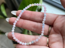 4mm Morganite Bead Bracelet  4mm Morganite Bead Bracelet