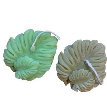 Monstera Leaf Candle, Set of 2