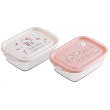 Hello Kitty Microwave-safe Storage Containers, Set of 2  Hello Kitty Microwave-safe Storage Containers, Set of 2
