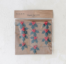 Holly Paper Garland Holly Paper Garland