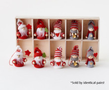 Assorted Sweater Wizard Ornaments, Set of 2  Assorted Sweater Wizard Ornaments, Set of 2