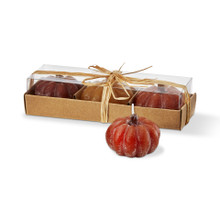 Pumpkin Tealight Candles, Set of 3  Pumpkin Tealight Candles, Set of 3