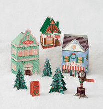 North Pole Village Paper Craft Kit  North Pole Village Paper Craft Kit