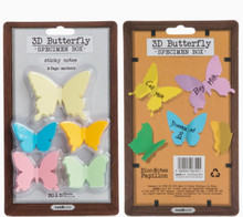 3D Butterfly Sticky Notes - Specimen Style Box 3D Butterfly Sticky Notes - Specimen Style Box