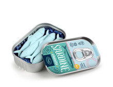 Sardine Erasers, Tin of 4 Sardine Erasers, Tin of 4