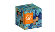 Wood Letter Block Puzzle Cube