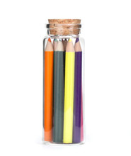 Color Pencil in Glass Jar