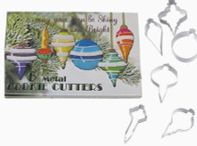 6 pc Christmas Ornament Cookie Cutters