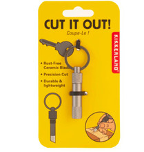 Cut It Out! Ceramic Blade Tool Key Ring