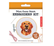 Mini Cross Stitch Embroidery Dog Kit