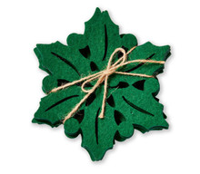 Holly Coasters, Set of 4 