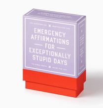 Emergency Affirmations Exceptionally Stupid Days Card Deck