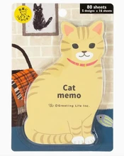 Die-Cut Cat Memo Pad