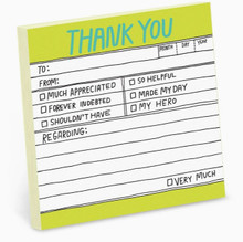 Hand-Lettered Thank You Sticky Notes