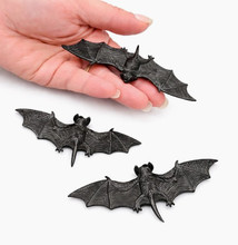 Small Halloween Black Bats, Pack of 3