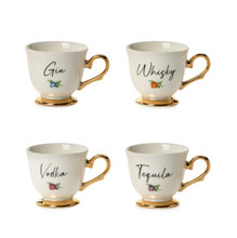 Teacup Shot Glasses, Set of 4 