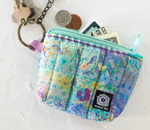 Natural Life Mini Puffy Coin Purse Key Clip