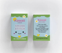 Kawaii Spring Chick Cross Stitch Matchbox