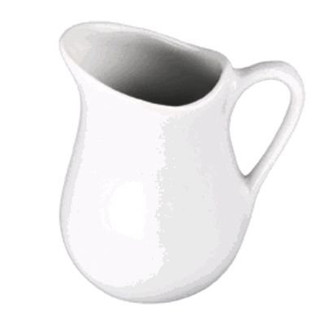 Kimbo 900382 Small Porcelain Milk Pitcher - 2 oz - 1st-line Equipment