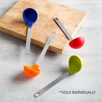 Small Silicone Ladle Spoon, High Heat Resistant Soup Ladle Scoop