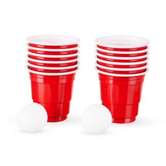 Aufblasbarer Bierpong Hut - Mini Beer Pong Set mit Bechern