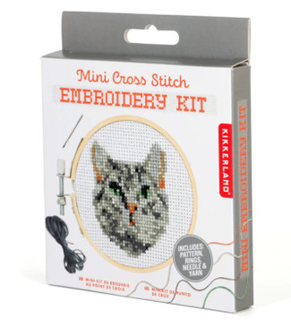  51buyoutgo Flower & Cat Cross Stitch Kits for Adults