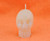 Small White Skull Candle