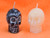 Small White & Black Skull Candles