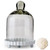 Small Glass Bell Jar With White Base Small Glass Bell Jar With White Base