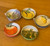 Vegetable Mini Serving Bowls, Set of 5