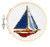 Mini Cross Stitch Embroidery Sailboat Kit