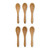 Bamboo Reusable Mini Spoons, Pack of 6 Bamboo Reusable Mini Spoons, Pack of 6