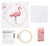 Mini Cross Stitch Embroidery Flamingo Kit  Mini Cross Stitch Embroidery Flamingo Kit