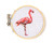 Mini Cross Stitch Embroidery Flamingo Kit  Mini Cross Stitch Embroidery Flamingo Kit