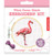Mini Cross Stitch Embroidery Flamingo Kit  Mini Cross Stitch Embroidery Flamingo Kit