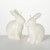 White Bunny Candle, Set of 2 White Bunny Candle, Set of 2