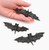 Small Halloween Black Bats, Pack of 3