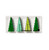 Tannenbaum Mini Wood Trees - Green, Set of 12