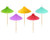 Beach Party Cake Candles 