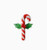 Artisan Glass Candy Cane