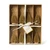 Gold Bottlebrush Christmas Tree Place Card Holders, Set of 8