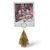 Gold Bottlebrush Christmas Tree Place Card Holders, Set of 8