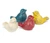 Antique Painted Cast Iron Mini Sitting Bird