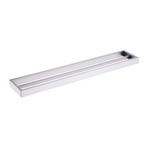 Cavallo Brushed Nickel Square Double Towel Rail 800mm