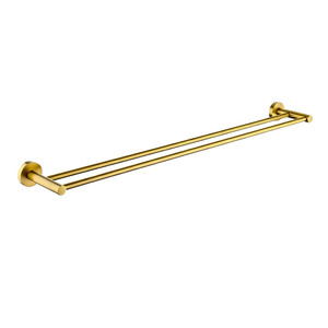 LUCID PIN - Brused Brass Cuttable Double Towel Rail