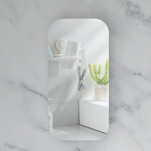 450*900*150mm Carysil Earls Matte White Melamine Plywood Squircle Shaving Cabinet(Single Door)