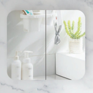 900*800*150mm Carysil Grand Matte White Melamine Plywood Shaving Cabinet(Double Doors)