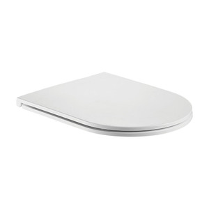 White Thermoset Heavy Duty Soft-close UF Material Flat Slim Seat(Suitable for PANI,VERA,ZARA99,ZARA66,RAUL99,RAUL66,TOI,MOI)